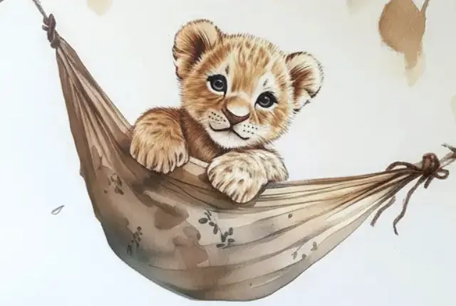 Löwen-Wandbild – Thumbnail